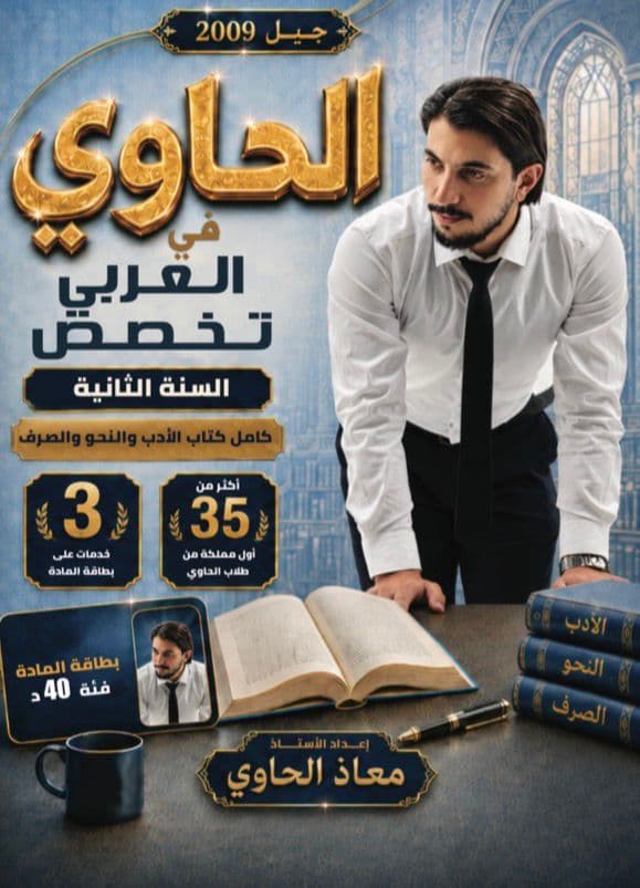 دوسية - عربي متقدم - معاذ الحاوي (الحاوي ) - الفصل الأول - جيل 2009 سنة ثانية  - حقل الاعمال - حقل العلوم الإنسانية والاجتماعية